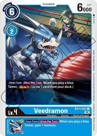 Veedramon (BT11-027) - Dimensional Phase - Premium Digimon Single from Bandai - Just $0.08! Shop now at Game Crave Tournament Store