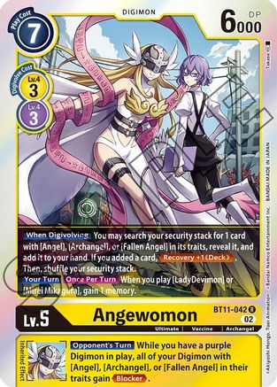 Angewomon (BT11-042) - Dimensional Phase Foil - Premium Digimon Single from Bandai - Just $2.56! Shop now at Game Crave Tournament Store