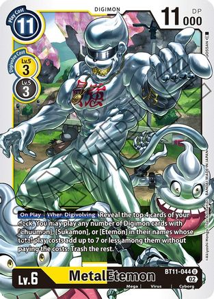 MetalEtemon (BT11-044) - Dimensional Phase Foil - Premium Digimon Single from Bandai - Just $0.17! Shop now at Game Crave Tournament Store