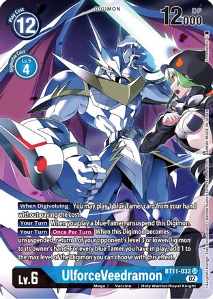 UlforceVeedramon (Alternate Art) (BT11-032) - Dimensional Phase Foil - Premium Digimon Single from Bandai - Just $5.44! Shop now at Game Crave Tournament Store