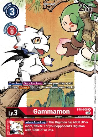 Gammamon (Digimon Illustration Competition Pack) (BT8-008) - Dimensional Phase - Premium Digimon Single from Bandai - Just $0.16! Shop now at Game Crave Tournament Store