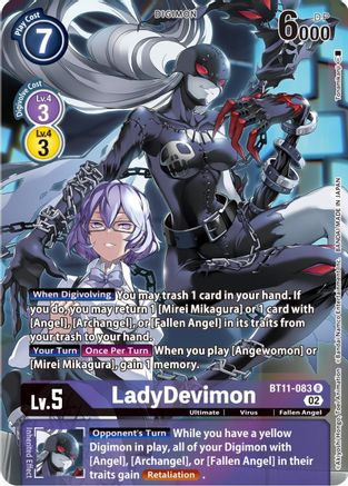 LadyDevimon (Alternate Art) (BT11-083) - Dimensional Phase Foil - Premium Digimon Single from Bandai - Just $15.51! Shop now at Game Crave Tournament Store