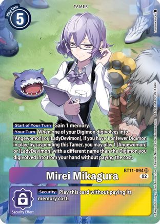Mirei Mikagura (Alternate Art) (BT11-094) - Dimensional Phase Foil - Premium Digimon Single from Bandai - Just $42.66! Shop now at Game Crave Tournament Store