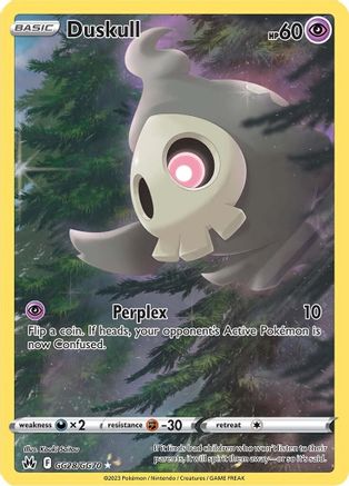Duskull GG28/70 - Crown Zenith Galarian Gallery Holofoil - Premium Pokemon Single from Nintendo - Just $0.50! Shop now at Game Crave Tournament Store