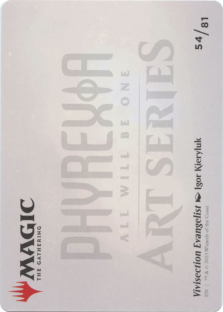 Vivisection Evangelist // Vivisection Evangelist (AONE-054) - Phyrexia: All Will Be One Art Series (Borderless) - Premium MTG Single from Wizards of the Coast - Just $0! Shop now at Game Crave Tournament Store