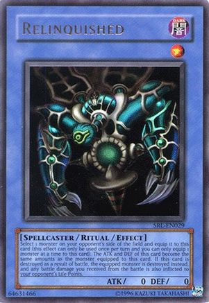 Relinquished (SRL-EN029) - Spell Ruler (Worldwide English) Unlimited - Premium Yugioh Single from Konami - Just $6.21! Shop now at Game Crave Tournament Store