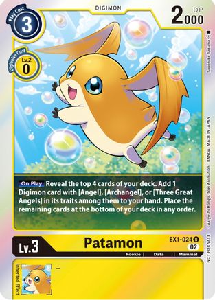 Patamon (Official Tournament Pack Vol.8) (EX1-024) - Classic Collection Foil - Premium Digimon Single from Bandai - Just $0.23! Shop now at Game Crave Tournament Store