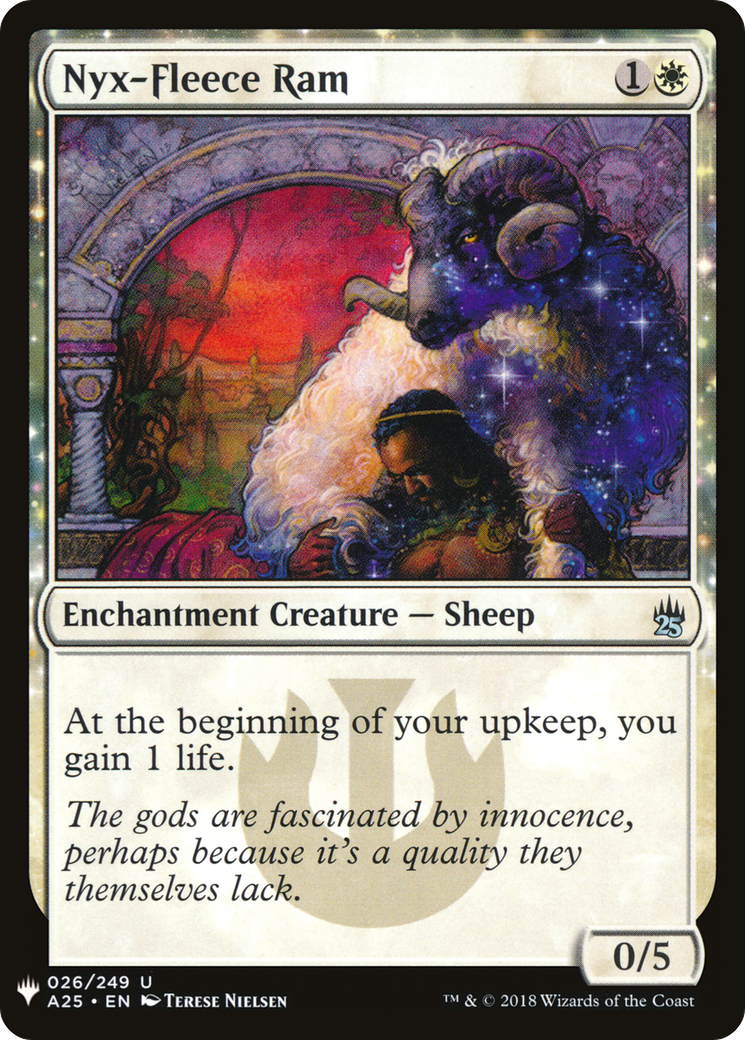 Nyx-Fleece Ram (MB1-185) - Mystery Booster: (nyxtouched) - Premium MTG Single from Wizards of the Coast - Just $0.10! Shop now at Game Crave Tournament Store