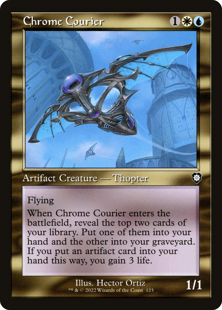 Chrome Courier (BRC-123) - The Brothers' War Commander - Premium MTG Single from Wizards of the Coast - Just $0.08! Shop now at Game Crave Tournament Store