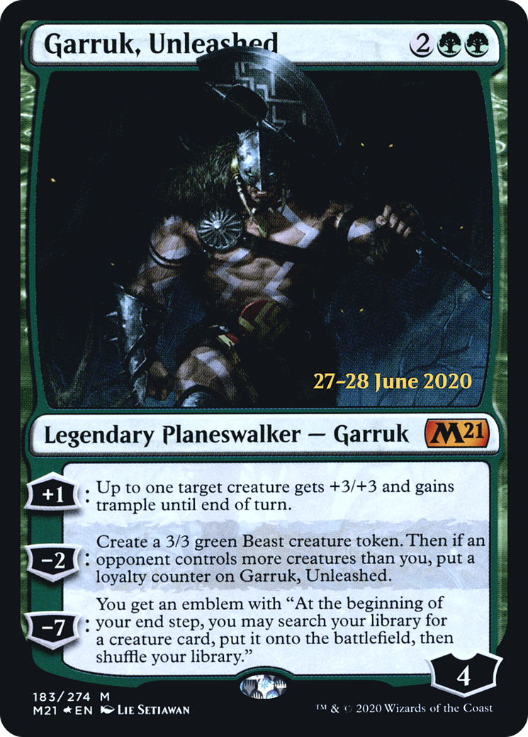 Garruk, Unleashed (PM21-183S) - Core Set 2021 Promos Foil - Premium MTG Single from Wizards of the Coast - Just $0.56! Shop now at Game Crave Tournament Store