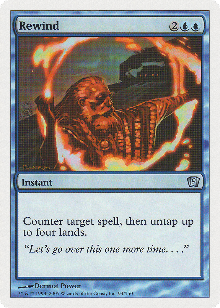 Rewind (9ED-094) - Ninth Edition - Premium MTG Single from Wizards of the Coast - Just $0.08! Shop now at Game Crave Tournament Store
