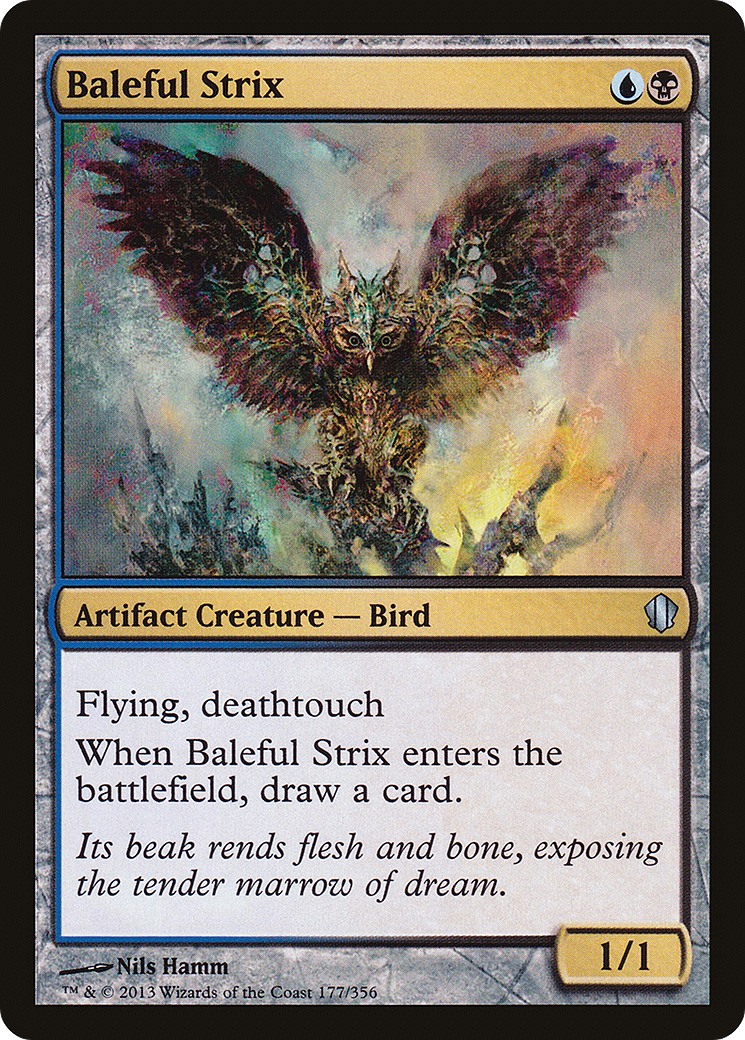 Baleful Strix (C13-177) - Commander 2013 - Premium MTG Single from Wizards of the Coast - Just $0.20! Shop now at Game Crave Tournament Store