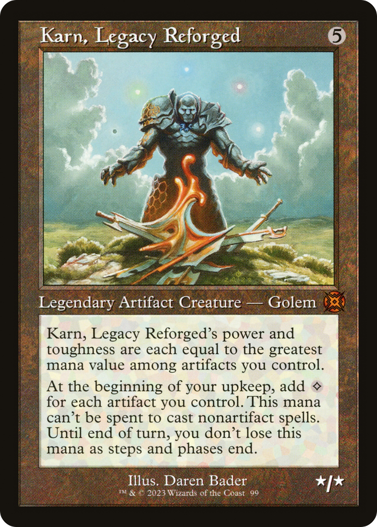 Karn, Legacy Reforged (MAT-099) - March of the Machine: The Aftermath: (Showcase) Foil - Premium MTG Single from Wizards of the Coast - Just $2.67! Shop now at Game Crave Tournament Store