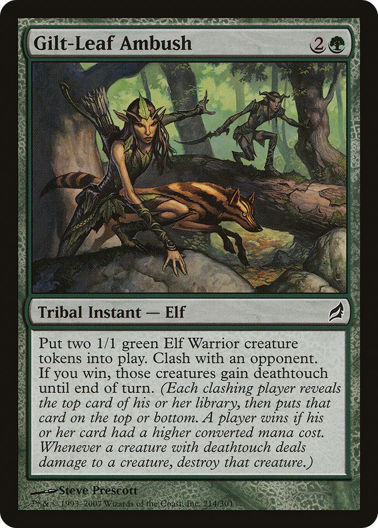 Gilt-Leaf Ambush (LRW-214) - Lorwyn - Premium MTG Single from Wizards of the Coast - Just $0.08! Shop now at Game Crave Tournament Store