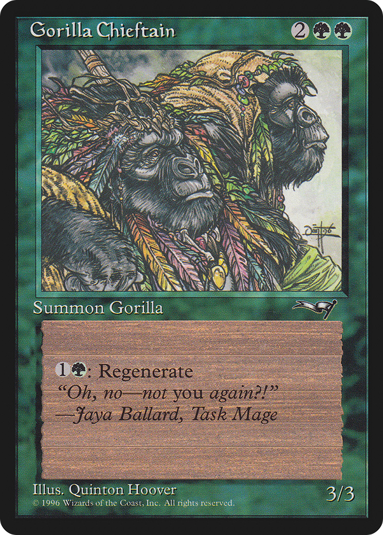 Gorilla Chieftain (ALL-94A) - Alliances - Premium MTG Single from Wizards of the Coast - Just $0.08! Shop now at Game Crave Tournament Store