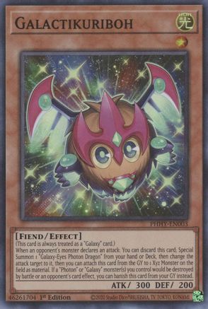 Galactikuriboh (PHHY-EN003) - Photon Hypernova 1st Edition - Premium Yugioh Single from Konami - Just $0.08! Shop now at Game Crave Tournament Store