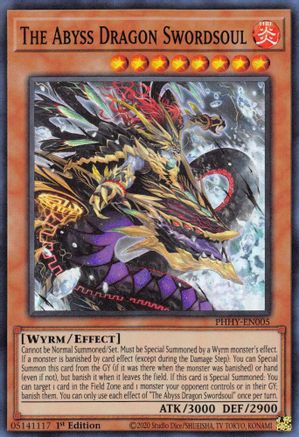 The Abyss Dragon Swordsoul (PHHY-EN005) - Photon Hypernova 1st Edition - Premium Yugioh Single from Konami - Just $0.25! Shop now at Game Crave Tournament Store