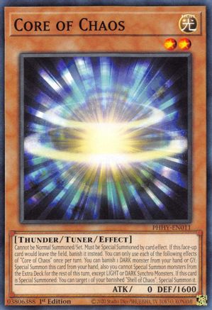 Core of Chaos (PHHY-EN011) - Photon Hypernova 1st Edition - Premium Yugioh Single from Konami - Just $0.25! Shop now at Game Crave Tournament Store