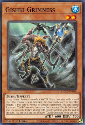Gishki Grimness (PHHY-EN018) - Photon Hypernova 1st Edition - Premium Yugioh Single from Konami - Just $0.25! Shop now at Game Crave Tournament Store