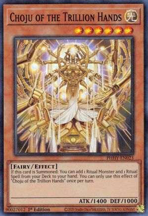Choju of the Trillion Hands (PHHY-EN023) - Photon Hypernova 1st Edition - Premium Yugioh Single from Konami - Just $0.25! Shop now at Game Crave Tournament Store