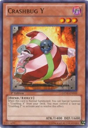 Crashbug Y (GENF-EN010) - Generation Force 1st Edition - Premium Yugioh Single from Konami - Just $0.25! Shop now at Game Crave Tournament Store