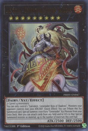 Laevatein, Generaider Boss of Shadows (PHHY-EN047) - Photon Hypernova 1st Edition - Premium Yugioh Single from Konami - Just $1.92! Shop now at Game Crave Tournament Store
