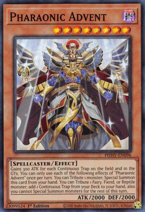 Pharaonic Advent (PHHY-EN096) - Photon Hypernova 1st Edition - Premium Yugioh Single from Konami - Just $0.25! Shop now at Game Crave Tournament Store