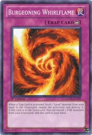 Burgeoning Whirlflame (GENF-EN072) - Generation Force 1st Edition - Premium Yugioh Single from Konami - Just $0.08! Shop now at Game Crave Tournament Store
