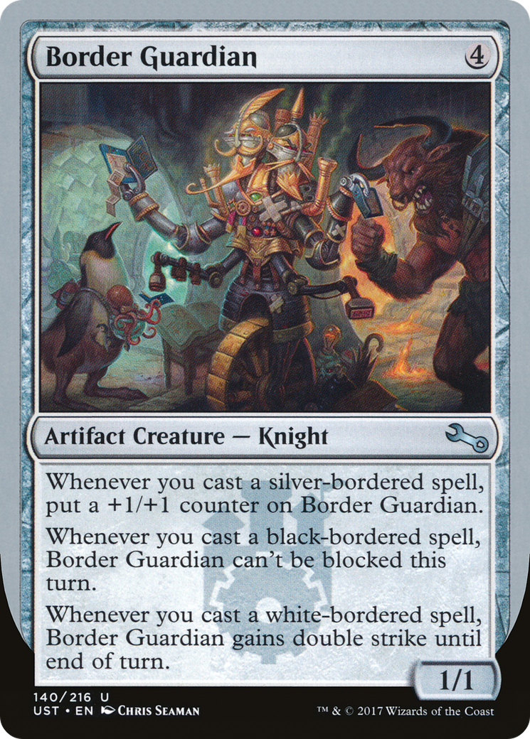 Border Guardian (UST-140) - Unstable - Premium MTG Single from Wizards of the Coast - Just $0.08! Shop now at Game Crave Tournament Store