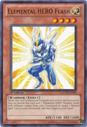 Elemental HERO Flash (GENF-EN090) - Generation Force Unlimited - Premium Yugioh Single from Konami - Just $0.11! Shop now at Game Crave Tournament Store