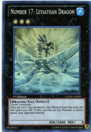 Number 17: Leviathan Dragon (Ghost Rare) (GENF-EN039) - Generation Force 1st Edition - Premium Yugioh Single from Konami - Just $41.55! Shop now at Game Crave Tournament Store