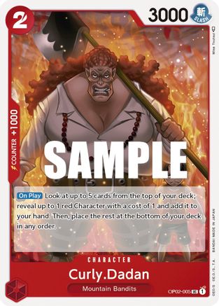 Curly.Dadan (OP02-005) - Paramount War - Premium One Piece Single from Bandai - Just $0.70! Shop now at Game Crave Tournament Store