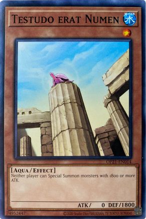 Testudo erat Numen (OP21-EN014) - OTS Tournament Pack 21 Unlimited - Premium Yugioh Single from Konami - Just $0.25! Shop now at Game Crave Tournament Store