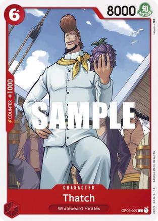 Thatch (OP02-007) - Paramount War - Premium One Piece Single from Bandai - Just $0.25! Shop now at Game Crave Tournament Store