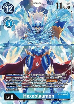 Hexeblaumon (Alternate Art) (BT5-032) - Dimensional Phase Foil - Premium Digimon Single from Bandai - Just $0.27! Shop now at Game Crave Tournament Store