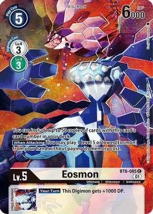 Eosmon (Alternate Art) (BT6-085) - Dimensional Phase Foil - Premium Digimon Single from Bandai - Just $1.54! Shop now at Game Crave Tournament Store