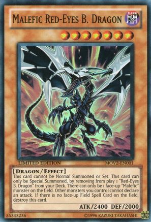 Malefic Red-Eyes B. Dragon (Super Rare) (MOV2-EN001) - Bonds Beyond Time Movie Pack Limited - Premium Yugioh Single from Konami - Just $6.40! Shop now at Game Crave Tournament Store