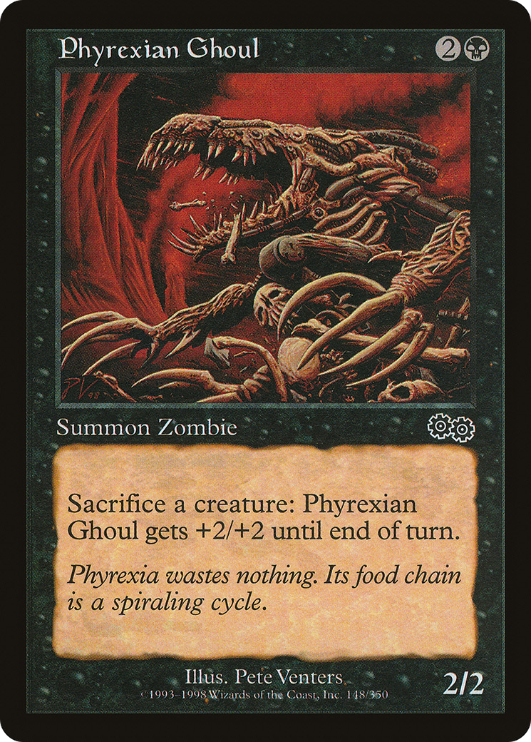 Phyrexian Ghoul (USG-148) - Urza's Saga - Premium MTG Single from Wizards of the Coast - Just $0.08! Shop now at Game Crave Tournament Store