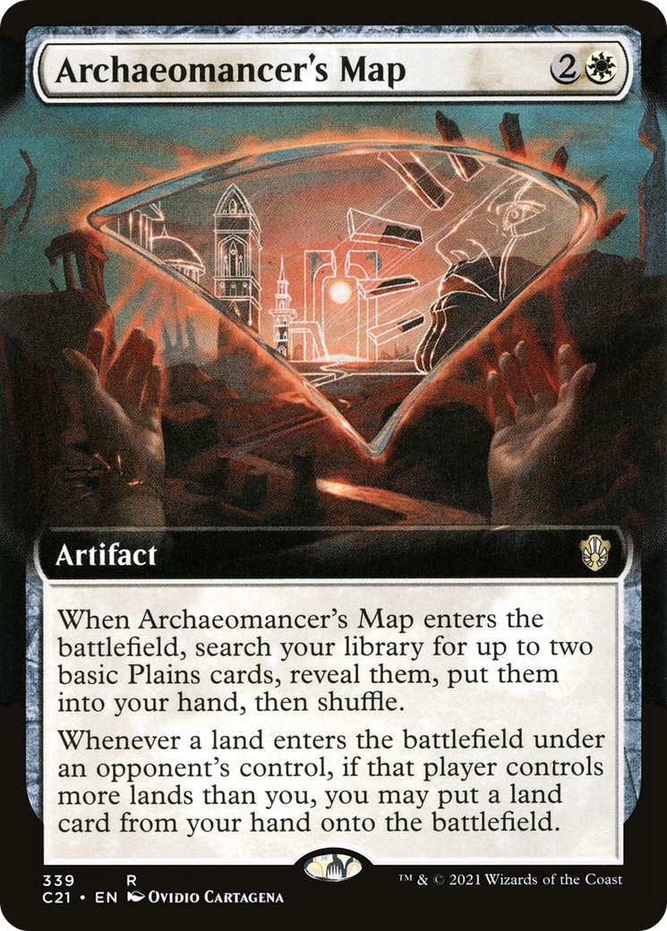 Archaeomancer's Map (C21-339) - Commander 2021: (Extended Art) - Premium MTG Single from Wizards of the Coast - Just $2.15! Shop now at Game Crave Tournament Store