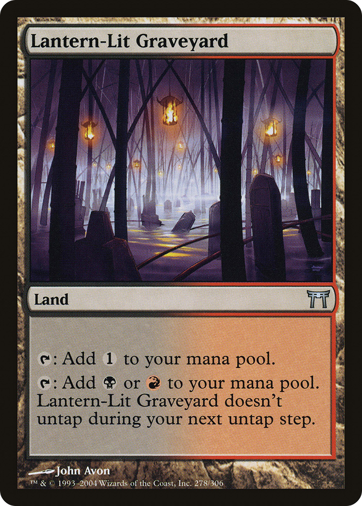 Lantern-Lit Graveyard (CHK-278) - Champions of Kamigawa - Premium MTG Single from Wizards of the Coast - Just $0.08! Shop now at Game Crave Tournament Store