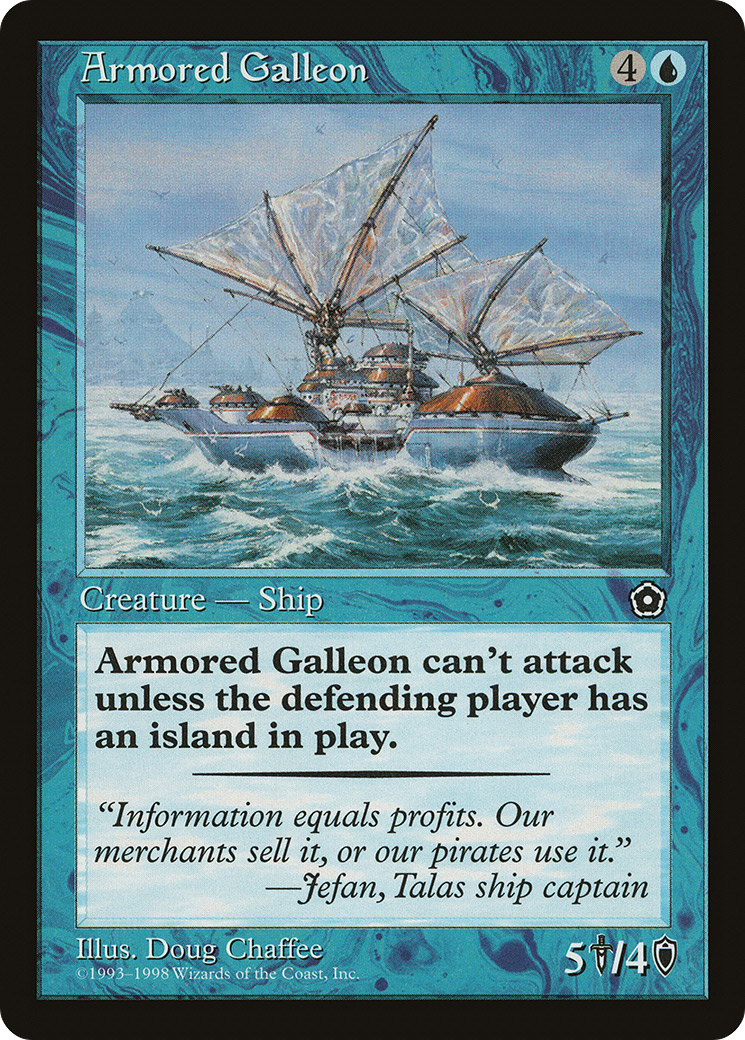 Armored Galleon (P02-033) - Portal Second Age - Premium MTG Single from Wizards of the Coast - Just $0.29! Shop now at Game Crave Tournament Store