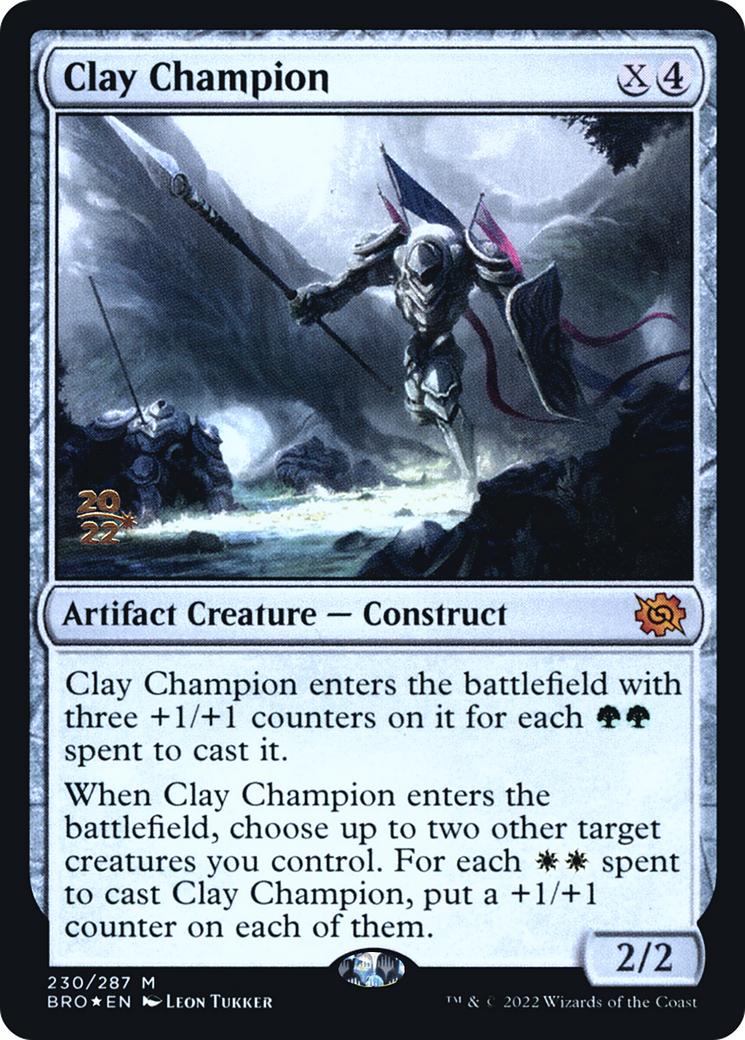 Clay Champion (PBRO-230S) - The Brothers' War Promos Foil - Premium MTG Single from Wizards of the Coast - Just $1.68! Shop now at Game Crave Tournament Store