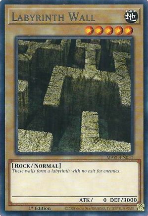 Labyrinth Wall (MAZE-EN031) - Maze of Memories 1st Edition - Premium Yugioh Single from Konami - Just $0.08! Shop now at Game Crave Tournament Store