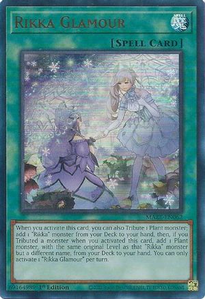 Rikka Glamour (MAZE-EN062) - Maze of Memories 1st Edition - Premium Yugioh Single from Konami - Just $2.68! Shop now at Game Crave Tournament Store