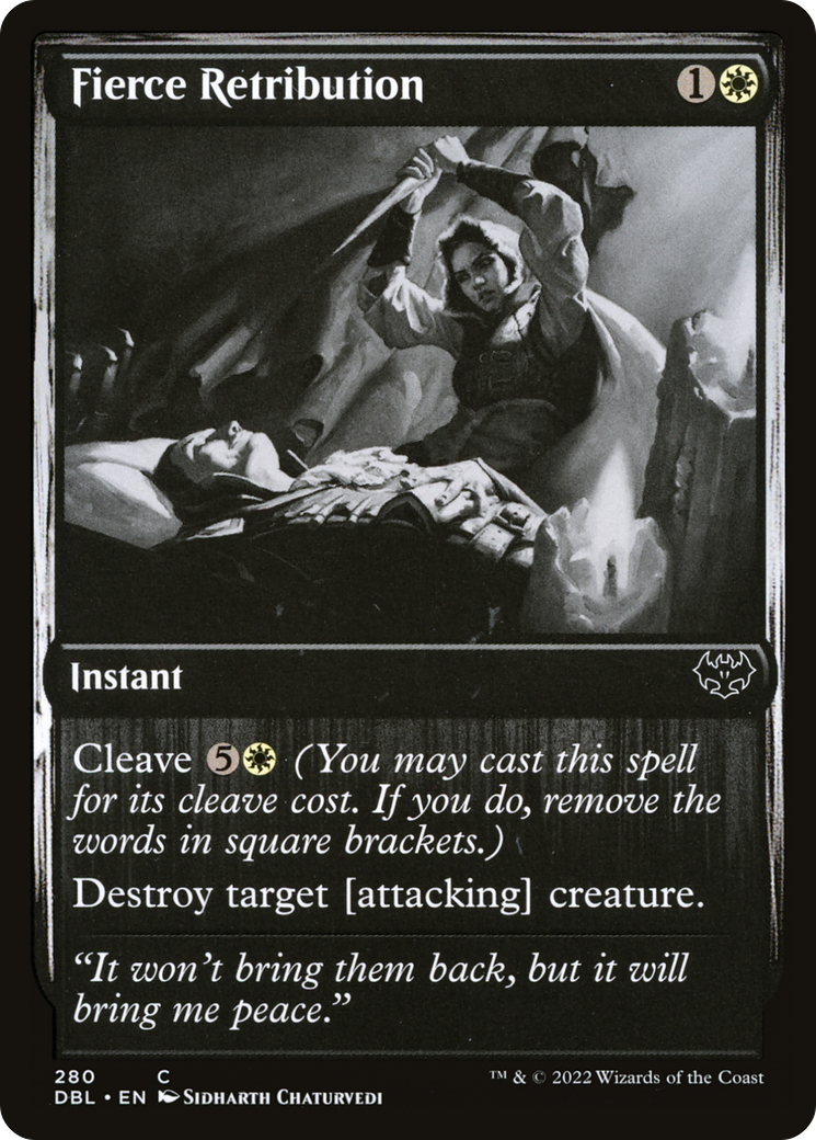 Fierce Retribution (DBL-280) - Innistrad: Double Feature Foil - Premium MTG Single from Wizards of the Coast - Just $0.08! Shop now at Game Crave Tournament Store