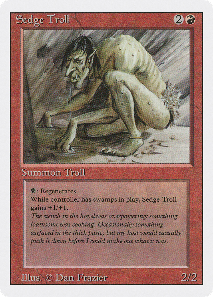 Sedge Troll (3ED-174) - Revised Edition - Premium MTG Single from Wizards of the Coast - Just $2.69! Shop now at Game Crave Tournament Store