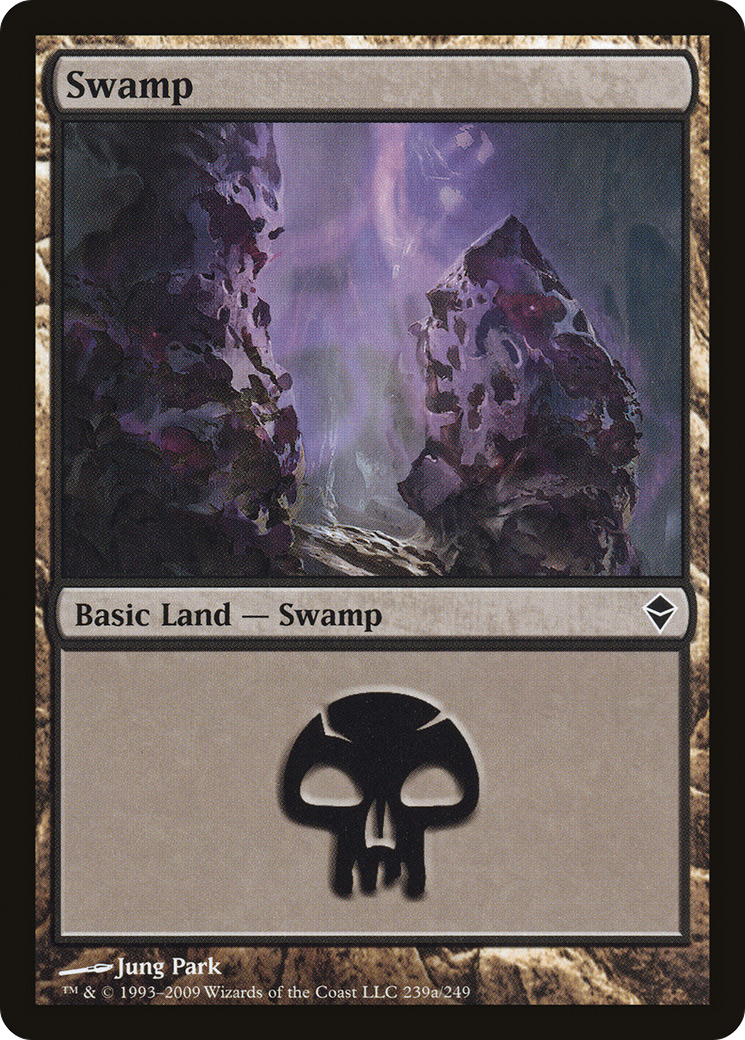 Swamp (ZEN-239A) - Zendikar - Premium MTG Single from Wizards of the Coast - Just $0.27! Shop now at Game Crave Tournament Store