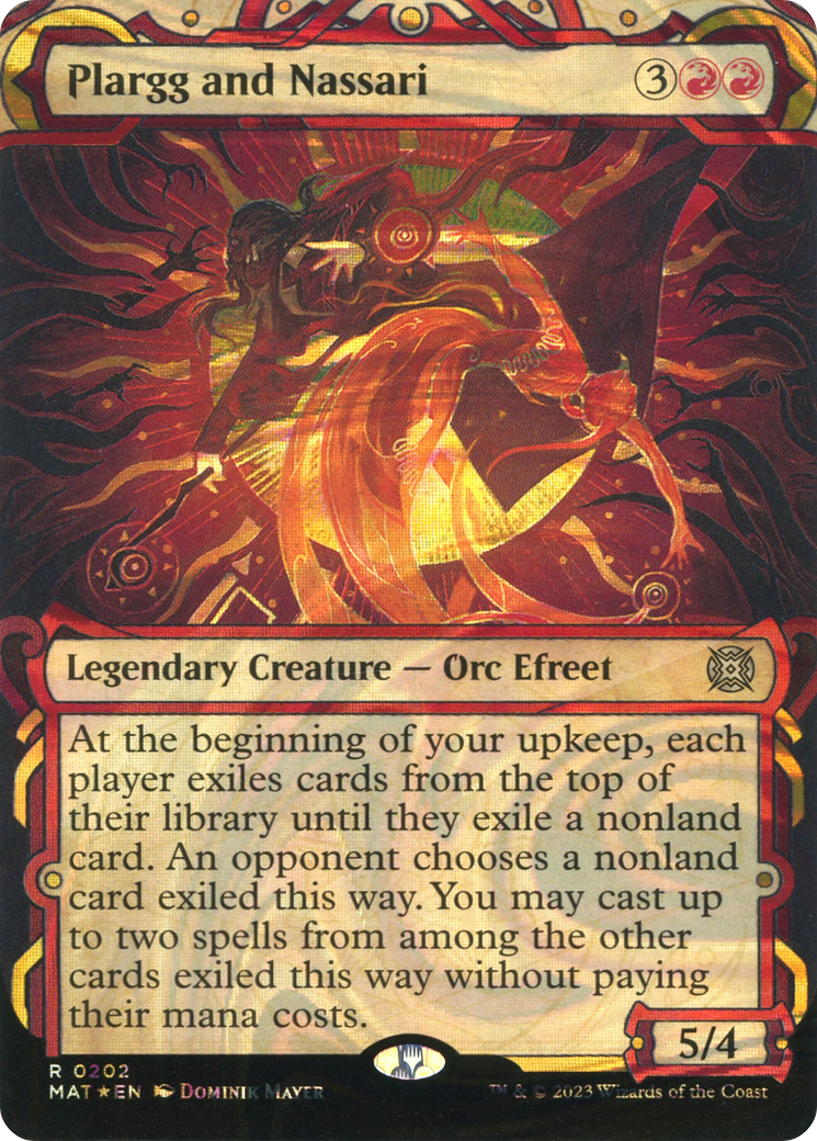 Plargg and Nassari (MAT-202) - March of the Machine: The Aftermath: (Showcase) (Borderless) Foil - Premium MTG Single from Wizards of the Coast - Just $6.60! Shop now at Game Crave Tournament Store