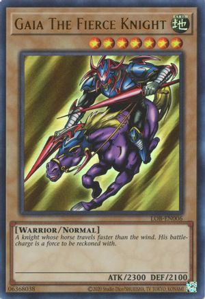 Gaia The Fierce Knight (LOB-EN006) - Legend of Blue Eyes White Dragon (25th Anniversary Edition) Unlimited - Premium Yugioh Single from Konami - Just $10.11! Shop now at Game Crave Tournament Store