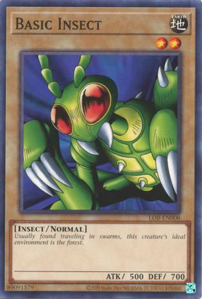 Basic Insect (LOB-EN008) - Legend of Blue Eyes White Dragon (25th Anniversary Edition) Unlimited - Premium Yugioh Single from Konami - Just $0.08! Shop now at Game Crave Tournament Store
